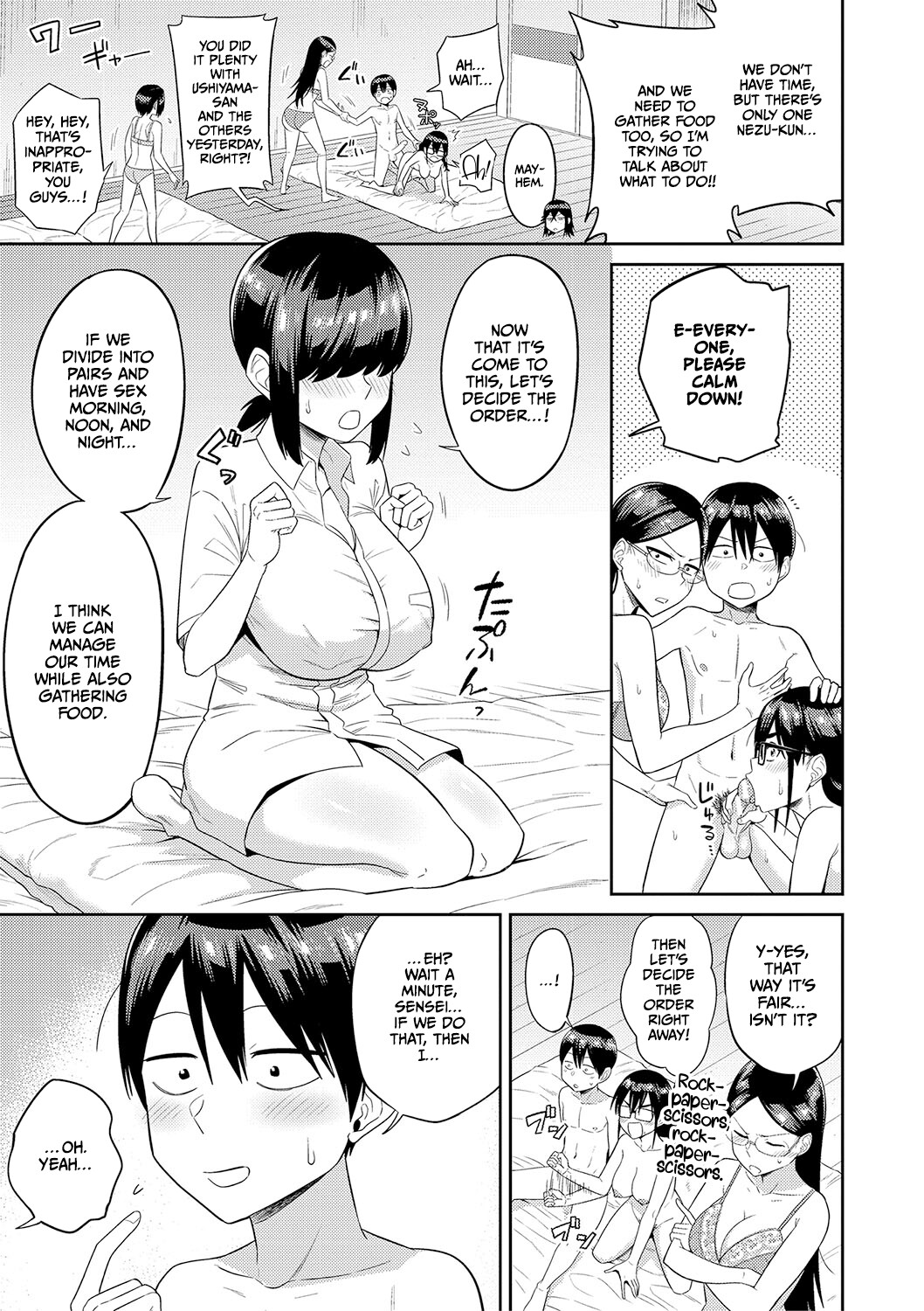 Hentai Manga Comic-Harem life on a deserted island with dirty girls who are curious about sex-Read-75